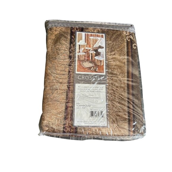 Croscill Home Townhouse Shower Curtain 72" W X 75" L Polyester/Cotton bathroom b - Picture 4 of 5